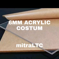 Acrylic Lembaran 6mm Rp 60 per cm Akrilik potongan costum
