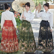 Thick Parent-Child Hanfu Adult Luodian New Chinese Style Horse Noodle Skirt Suit Daily Ming Made Hanfu Female Thickened Parent-Child Style Hanfu Adult Luodian New Chinese Style Horse Noodle Skirt Suit Daily Ming Made Hanfu Female 3.14