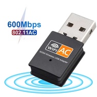  ️RCHMDSHPCANNING Adapter WiFi USB Dongle Receiver Transmitter Dual Band 600Mbps - CN-600