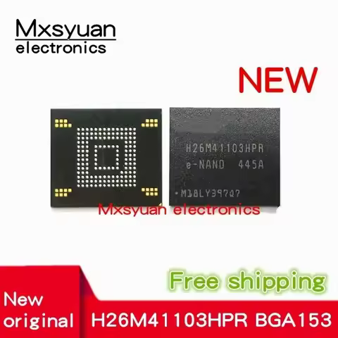 2PCS~20PCS H26M41103HPR H26M41103 BGA153 41103 EMMC memory 8GB FLASH new empty data font New and ori