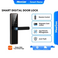 MeeGoo 6 In 1 Smart Lock Gate and Door Gate Bundle Digital Door Lock IMD Panel Smart Door Lock