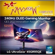 LG 45GR95QE 0.03ms UltraGear™ 45'' 240Hz WQHD HDR10 OLED CURVE G-SYNC Monitor(3Y),
