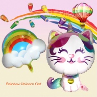 31 inch One-horned cat balloon wedding decoration balloon children birthday decoration aluminum foil