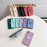 【rising star】For OPPO A97 5G Case Silicone Full Case Anti-fingerprint Classic Solid Color Phone Case