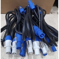 2 Meter AC Beam Lighting Strobe Jumper Cable Speakon Jack to Spikon Strobe 3 x 1.5mm Parallel Moving