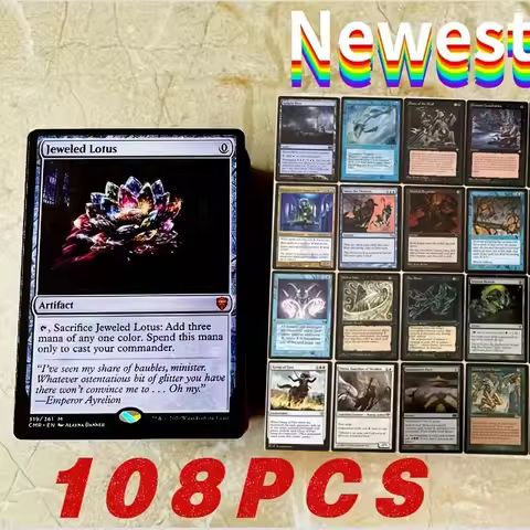 108 Pcs Black Core Magic The Gathering Cards P9 Dual Land Fetch Land Shock Lands Proxy Cards