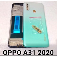 Back Casing Housing Kesing Full Set OPPO A31 BackDoor Rear Cover + Middle Frame LCD OPO A31 Ori