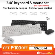 K06 104Key MINI wireless keyboard and mouse set Wireless mute Keyboard(Free Keyboard Protector)