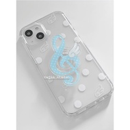 Niche Polka Dot ins Style 17pro Acrylic High Transparency 16promax/15/14 Transparent Angel Polka Dot