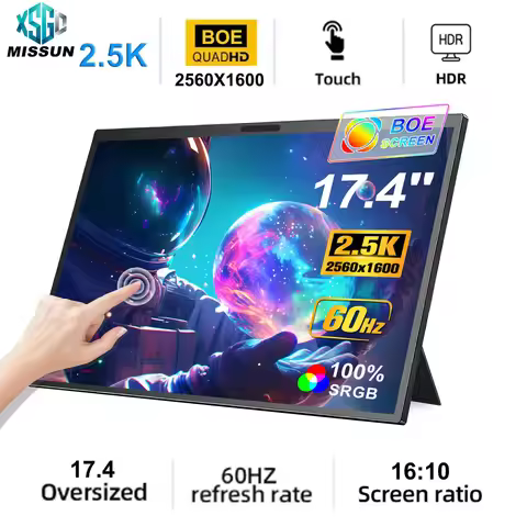 MISSUN 14/15.6/17.3 Inch 1080P Mini Second Gaming Display Portable Monitor External Screen for MAC/L