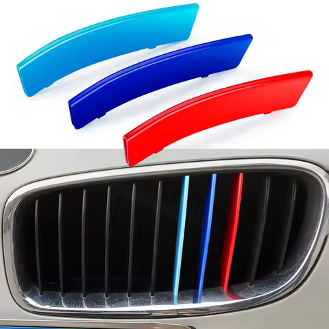 3pcs/set 3 Series Grill Sticker Net Trims for BMW E46 F30 E90 11 Grilles Sport Strips Cover Buckle C