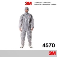 3M ชุดป้องกันสารเคมีรุ่น 4570 ผ่านมาตรฐานการป้องกัน Coverall Grey Type 3/4/5/6