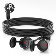 Power extension cord 5cm/3/5/7M, male to female European standard electrical power socket with prote