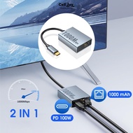 1000Mbps 2 in 1 Type-C PD 100W USB-C to RJ45 Gigabit Network Adapter for Chromecast, Google TV, HD