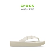 CROCS รองเท้าแตะผู้หญิง CLASSIC PLATFORM FLIP รุ่น 2077142Y2 - BONE