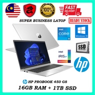 HP PROBOOK 450 G8 (i5-1135G7 + Intel iris graphics) ~16GB Ram~SSD 1TB~15.6"Inch Notebook/Laptop USED