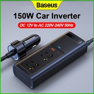 Baseus Car Inverter DC 12V to AC 200V-240V 50Hz Auto Converter EU CN Socket High Power Supply Statio