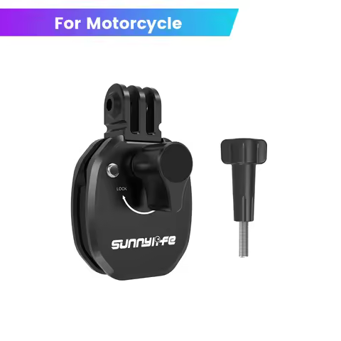 Motorcycle Windshield Clip for GoPro/Insta360 X5 X4/Action 5Pro OSMO 360/Pocket 3 Aluminum Alloy Mou
