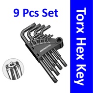 Greener TORX Hex Key 9 Pieces Set ❤️ Torx Screwdriver ❤️ Star Shape Screw ❤️ Hex Key Set