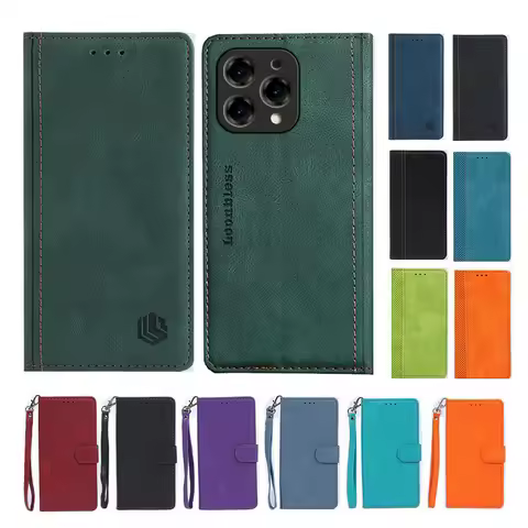 N55 Leather Flip Case For Doogee N55 Phone Case Etui Doogee N55 Pro global version Cover Doogee N55