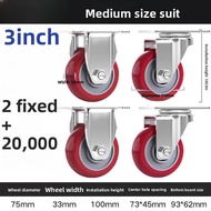 MONLEYTA | Heavy Duty Polyurethane Mute Wheel 6 Inch