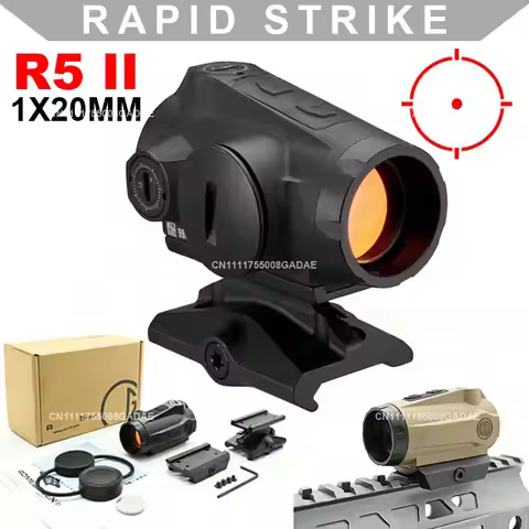 R5 GEN II 1x20MM Rifle Red Dot Sight Tactical Holographic Reflex Optic Sightscope Motion Sensing for