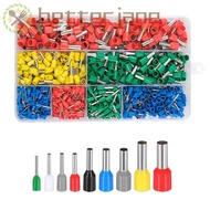 BETTER-JANE Wire Ferrules Terminals, Box Set Assorted Size Cable End Crimps Ferrule, Wire Connector 