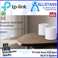(ALLSTARS) TPLink / TP-Link Deco X10 (2pcs pack) AX1500 Whole Home Mesh Wi-Fi 6 System (Warranty 3ye