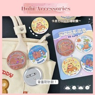 Pin Jacket Backpack Clasps Handbags Tote Bags Student Briefcases Sparkling CapyBara Hats Many Cute P
