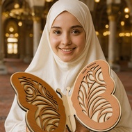 Rehal Butterfly Rehal Rama-Rama Rehal Ukir Nama Jom Mengaji Holy Quran Stand Holder