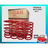 Perodua Myvi D20N 2017 GAB Sport Coil Spring