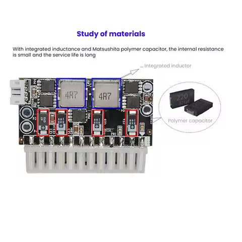 High Power 300W 12V DC5.5X2.5MM Input DC-ATX PSU Pico ATX Switch Mining PSU 24Pin MINI ITX DC ATX PC