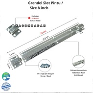 8 inch window latch, door latch, door slot, 8 inch window slot