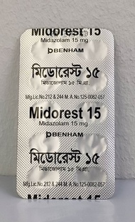 MIDOLAM 15 MG & MIDOREST 15 MG READY STOCK 1 STRIP 10 TABLET 5 STRIP 50 TABLET 10 STRIP 100 TABLET.