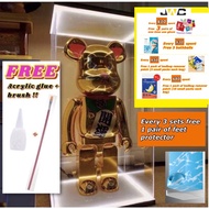 [Local Seller] READY STOCK! Bearbrick Casing 400% &amp; 1000%! Wireless LED Acrylic Display case for Bearbrick 400% &amp; 1000%