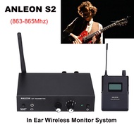 Eyoyo ANLEON S2ระบบตรวจสอบเสียงในหูไร้สายระบบ IEM สเตอริโอ UHF 863 - 865Mhz