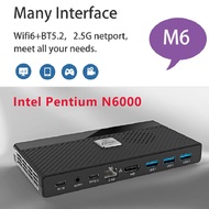 มินิพีซี N6000ขนาดเล็กเครื่องพีซีขนาดเล็กของ Intel วินโดวส์ M6 11th 8/16GB WIFI6 DDR4 128GB/256GB/512GB/1TB Nvme SSD 2.9GHz DDR4 2933MHz NVMe Office 2500M HDMI2.0 LAN รองรับ4K 60Hz WiFi6 BT5.2