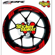 Honda CBR 150R rim cutting list sticker. Honda CBR 150R rim sticker 1 set