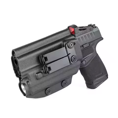 IWB Kydex Holster for Springfield Hellcat PRO w/ Tactical Flashlight Olight Baldr S Light Inside App