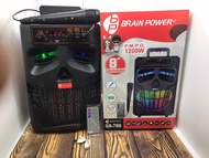 SPEAKER BLUETOOTH QS 780 SPEAKER 8 INCH BONUS MIC KABEL SPEAKER WIRELESS PORTABLE SPEAKER KARAOKE PL