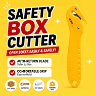 Safety Box Cutter Knife Utility Carton Opener Tape Cutter Package Opening Tool
