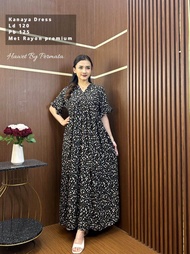 KANAYA DRESS | Terbaru Modern Korean Style Wanita Motif Daster Panjang Wanita kancing