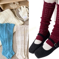 WMH Women Leg Warmers Winter Leg Sleeves Ankle Heap Socks Knitted Leg Socks