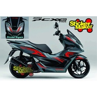 Sticker PCX 160 PUTIH Cutting Stiker New Pcx merah warna bosa custom