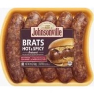 Johnsonville Brats Hot & Spicy Sausage 538g