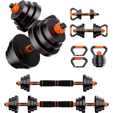 All-in-One Adjustable Dumbbell Set: 20, 50, 70, and 90 LB Weight Options - Versatile for Dumbbells, 