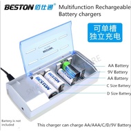 Beston Original Standard Charger AA / AAA / C / D / 9V 1.2V Rechargeable Battery 4+ 2 Slot C821BW