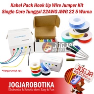 Cable Pack HOOK Up Wire Jumper Kit Single Core 22AWG AWG 22 5 Colors