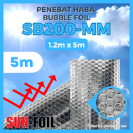 SUNFOIL SB200-MM [5m] Bubble Foil Series Bubble Aluminium Foil Penebat Haba