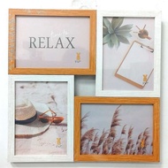 [VS] COLLAGE ACETATE PHOTO FRAME 4X6 4R 5R 5x7( YY6064-4P-4X6 /YY6064-4P-7-5X7)